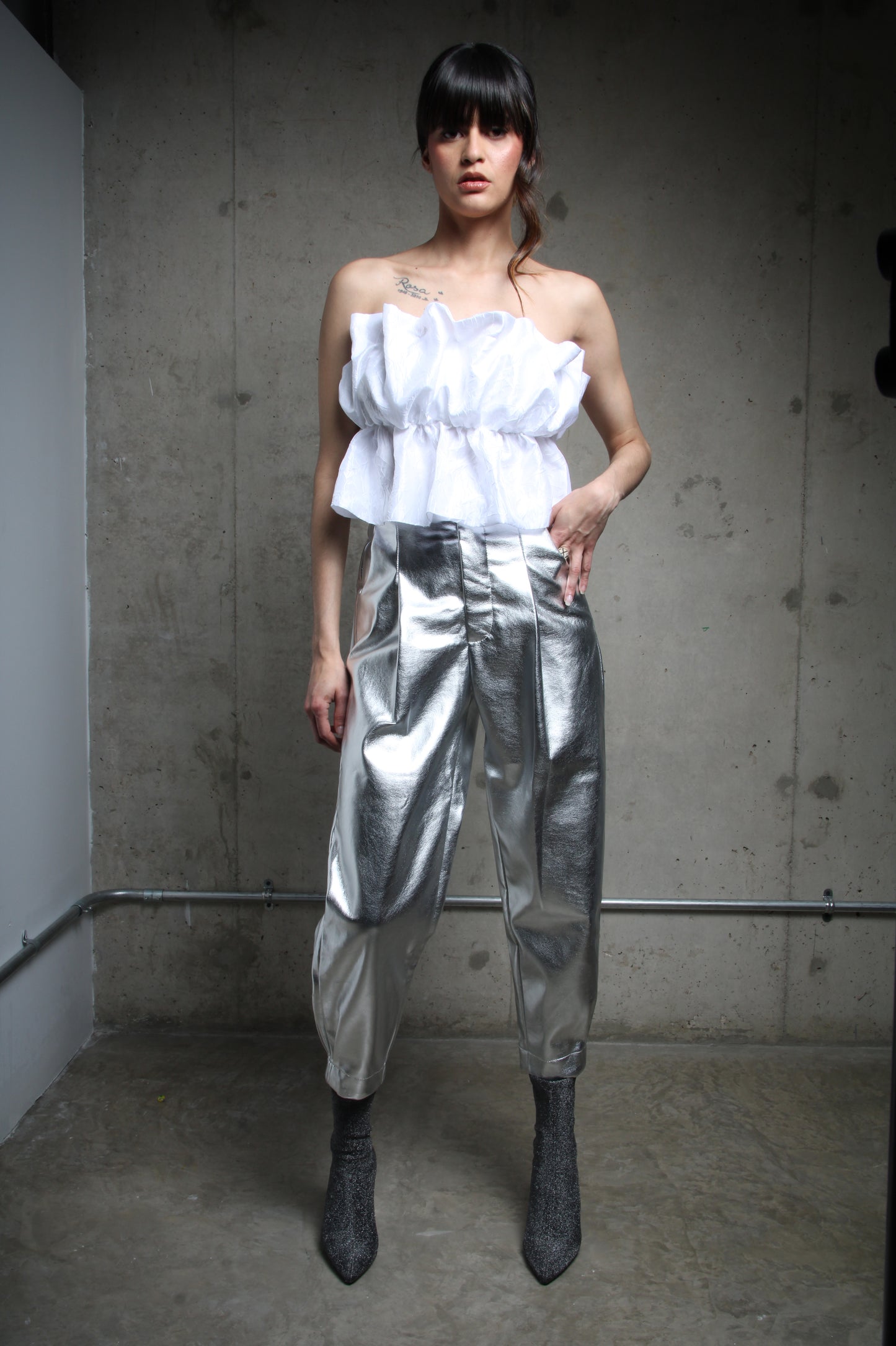 PANTALON SHINE SILVER