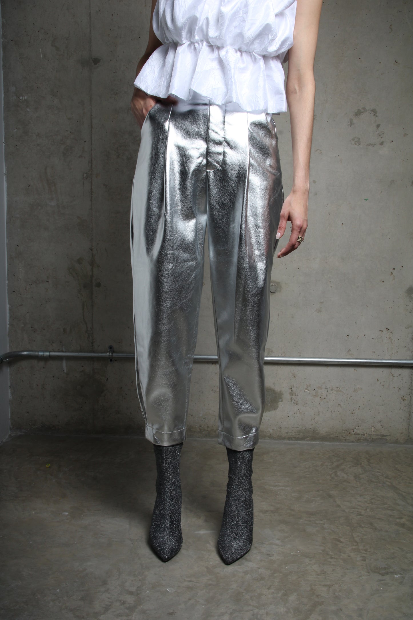 PANTALON SHINE SILVER